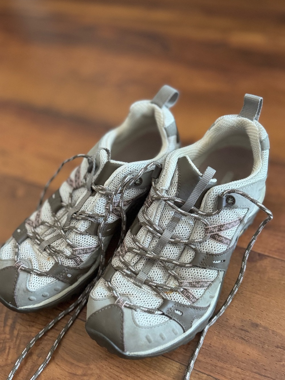 Women’s Merrell Siren Sport 2 Hiking Sneakers Elephant Gray Tan Pink size 7.5